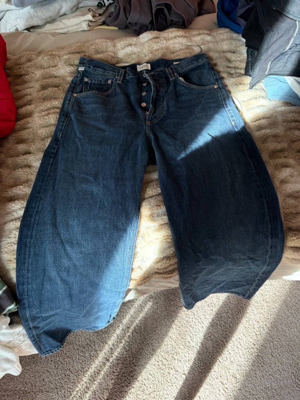 Citizens Of Humanity Dark Blue Boot Cut Jeans